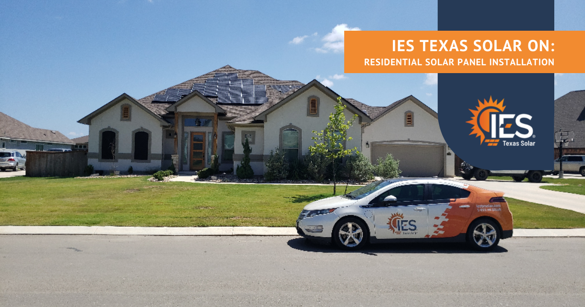 IES Texas Solar Residential Solar Panel Installation