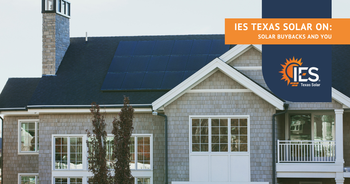 IES Texas Solar discusses the Solar Buyback program.